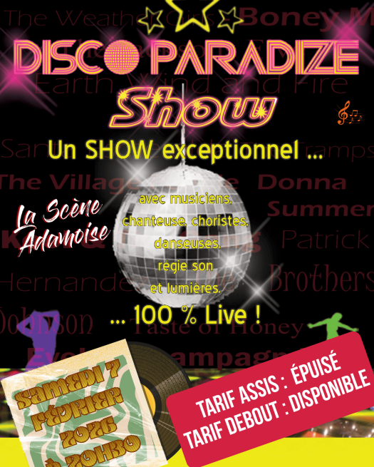 Nouveau tarif disco paradize