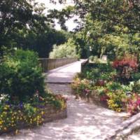 passerelle fleurie