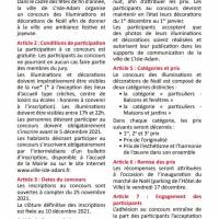 Règlement concours décoration de noël 2021 