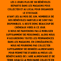 collecte de la banque alimentaire