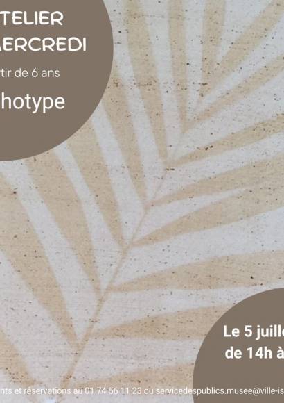 L'Atelier du mercredi : anthotype