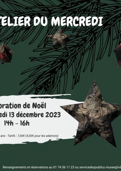 L'Atelier du mercredi - Décoration de Noël