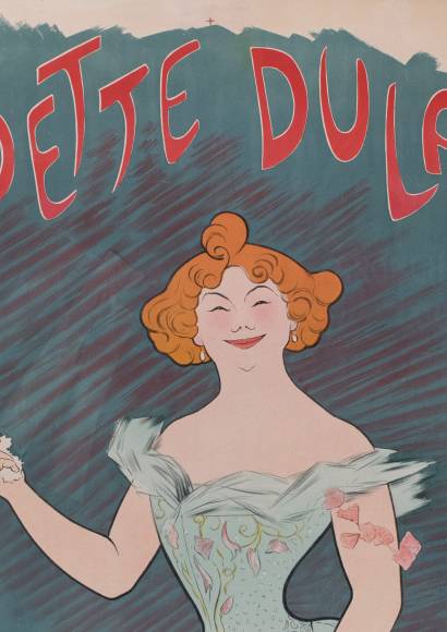 Cappiello. Odette Dulac, lithographie, 1901. Atelier Cappiello