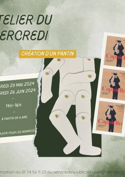 L'Atelier du mercredi - Création d'un pantin