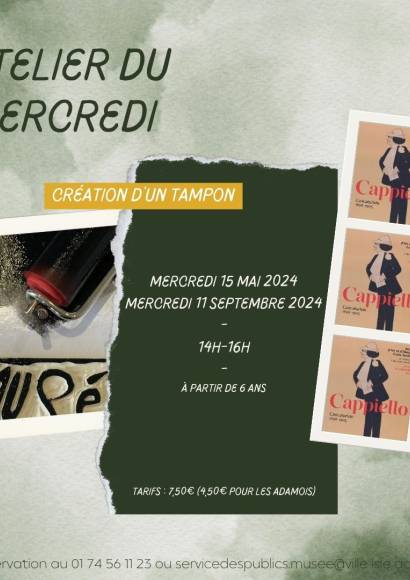 L'Atelier du mercredi - Création d'un tampon