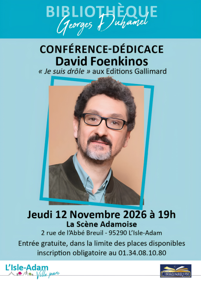 Conférence dédicace FOENKINOS